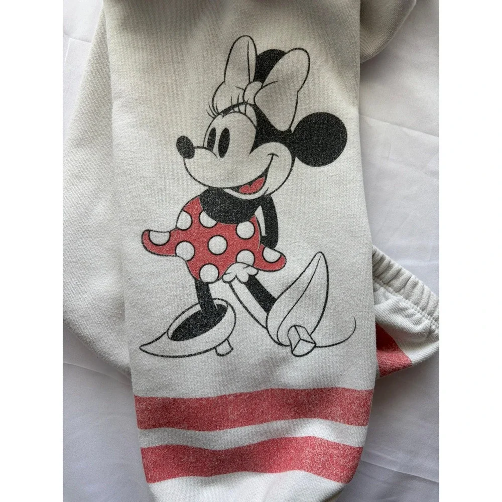 Gap Disney Sweatpants Kids XL White Mickey Minnie Mouse Jogger Pants Disneycore